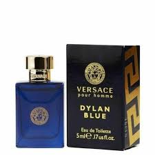 Perfume Versace Dylan Blue Masculino Eau de Toilette Miniatura Original 5ml